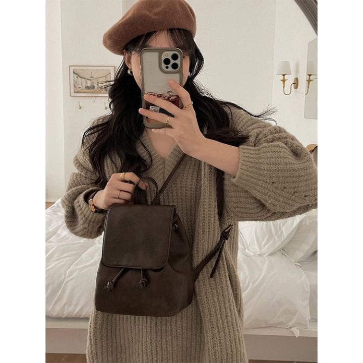 Class%20Fashion%20Girls%20Same%20Style%20Xiaohongshu%202024%20Backpack%20ins%20Korean%20Style%20Student%20Small%20Vintage%20Backpack%20Schoolbag%20-%20Image%202