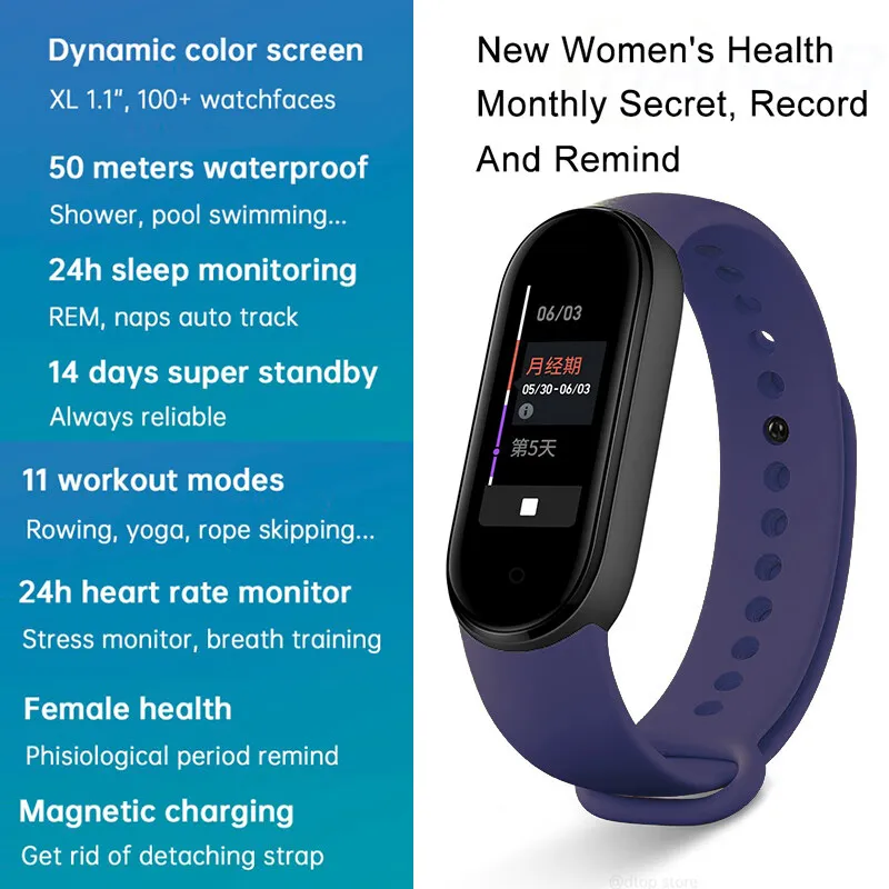 Xiaomi Mi band Smart Watch For Man Bracelet Women Bluetooth Call