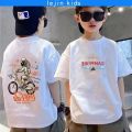﹍☋  Baju Tshirt Budak Lelaki Tops Children's Trendy Bear Short-sleeved Boys Middle Big Kids T-shirt Summer New Style Hong Kong Short Sleeve T Shirt Kids Clothes. 