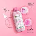 Garnier Micellar Cleansing Water - Gentle Cleanser & Make Up Remover For Everyday Use - Suitable For Sensitive Skin, Dermatologically Tested, Vegan, For Men & Women, Remove 100% Dirt, Pollution, 125ml FROM INDIA (SAM). 