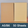 Diary Books Sketchbook Journal Supplies Note Notebook Pad Stationery Kraft Sketch Spiral Retro B6. 