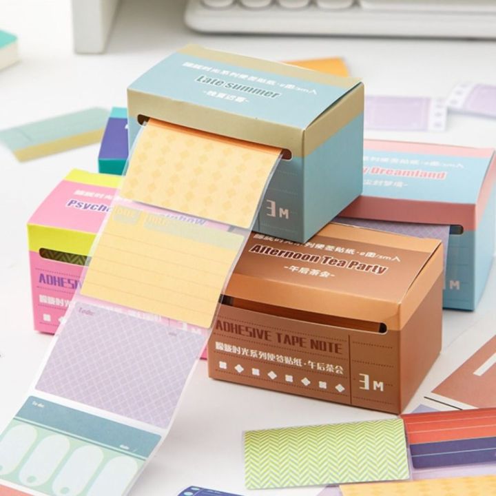 Label Sticky Notes 3M Keypoints Marker Pull-out Roll Label Sticker Journal Agenda Sticky ...