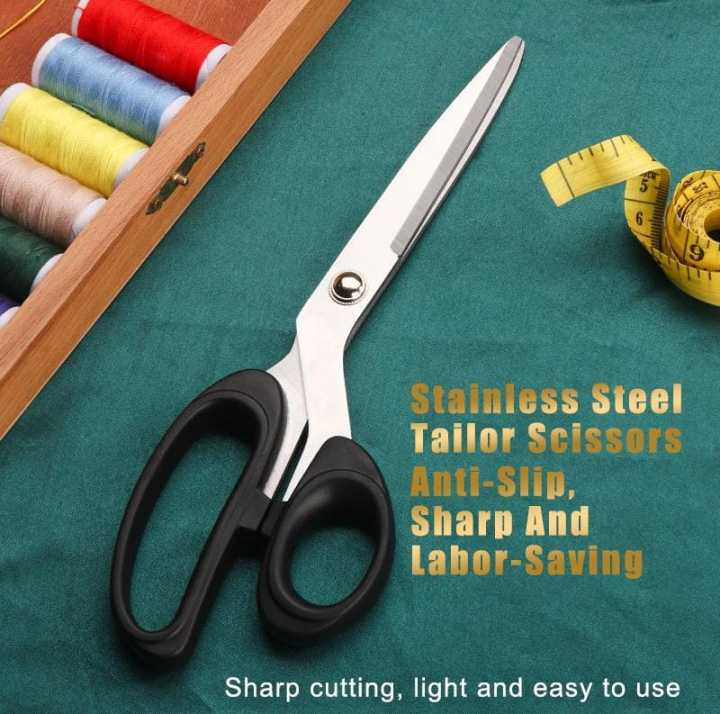 High%20Quality%20Stainless%20Steel%20-%20Professional%20Scissors-%20Senior%20Tailoring%20black%20Handle%2010.2%20inches%20-%20Image%202