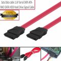 Sata Data Cable SATA HDD Hard Drive HD Data Signal extension cable up to 150MBps without buckle Serial SATA ATA RAID DATA HDD Hard Drive Signal Cable 1.6ft. 
