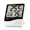 Digital LCD Thermometer Hygrometer With AAA Battery High accuracy Indoor Temperature Humidity Meter Tester Clock Home Weather Station / Incubator / Green House and Cool Room HTC-1 With Use W1209 / W3001 / FY-12 / STC-1000 / STC-3028 / SHT-2000 / TIMER. 