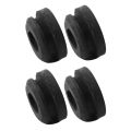 4PCS Radiator Assembly Upper Insulator Mounts Bushing Rubber Black Fit for Accord 74173-SJ4-000. 
