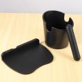 2 Pieces Espresso Knock Box Coffee Tamper Mat Reliable Barista Tools with Removable Knock Bar Non-Slip Silicone Base. 