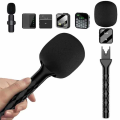 Handheld Wireless Interview Interview Go Mic Handle Adopter Microphone Interview Handheld Stick. 