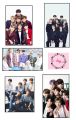 5pcs BTS GROUP A4 size wall decoration posters. 