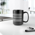 Ceramic Cup-Funny This Coffee Mug-Gift for Work , Coworkers, Friends, Family-Pure Black-15oz. 