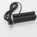 MSR90 USB Magnetic Strip Card Reading Machine Card Reader Stripe 3 Tracks Mini Mag Hi-Co Swiper for USB PC. 