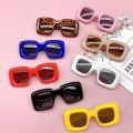 New Y2K Square Candy Color Kids Sunglasses Shades UV400 Fashion Brand Designer Boys Girls Red Yellow Unique Sun Glasses. 