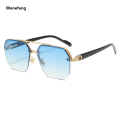 【Innovative design】Wenefang Special 2024 New Rimless Fashion Sunglasses for Women Men Casual Gradient Glasses for Summer Outdoors Beach Party Brand Designer UV400. 