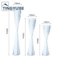 Exquisite Workmanship Window Treatment Wear-resistant Polyester White Lace Panel Sheer Curtain for Home. 