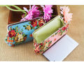 New Women Flower Printed Coin Wallet Handbag Canvas Coin Purses Money Card Holder Wallet Pouch Lipstick Earphone Key Bags. 