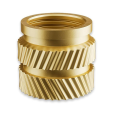 Heat-Set Threaded Inserts, Heat Set Insert Brass Threaded Inserts for 3D Printing Components and Plastic Parts - Knurled Nuts (100 Pieces). 