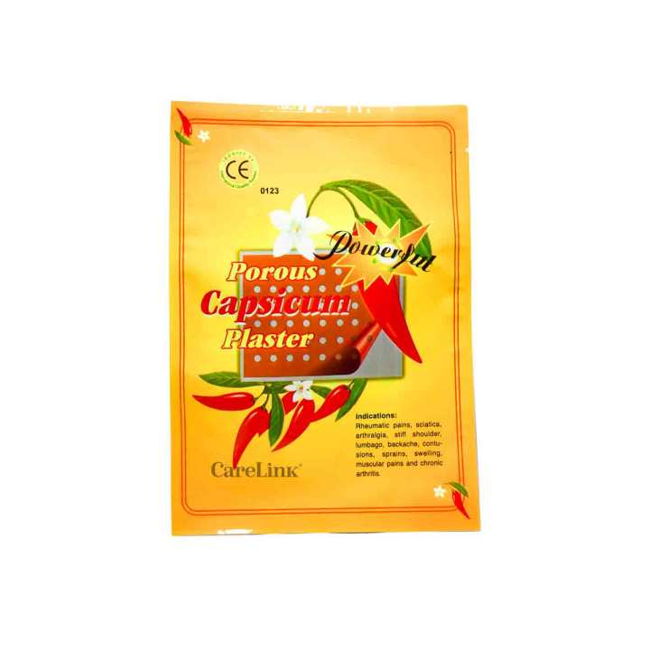 POROUS CAPSICUM PLASTER 10X6CM Patch For Pain Relief, Large Pain Patch Relief For Arthralgia/Back Pain/Stiff Shoulder/Muscular Pain/Porous Capsicum Heat Plaster