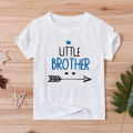 Big Sister Little Brother Siblings Matching T Shirts Boys Girls Summer Clothes Tops Birthday Party Gift Outfits White. 
