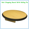 Wooden Roti Board with Rolling Pin # Eco Friendly Roti Maker Brand New. 
