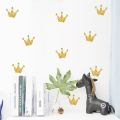 【WEJA】Crown Wall Stickers Vinyl Decorative Wall Decor Kids Room Wallpaper Wedding Decoration Adhesive Sticker For Furniture Home Decal. 
