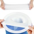 Pool Skimmer Socks, Pool Filter Basket Saver Socks, Reusable Ultra-Fine Mesh Sock Filter Pool Debris Catcher. 
