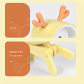 Mini Night Light LED Adjustable Desk Book Light Cute Pet Light Eye Protection Table Lamp Home Room Decor,Deer Orange. 