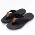 New Summer Southeast Asian Casual Trend Men's Rubber Thick Sole Flip-Flop Beach Sandals Denim Fabric In Stock. 