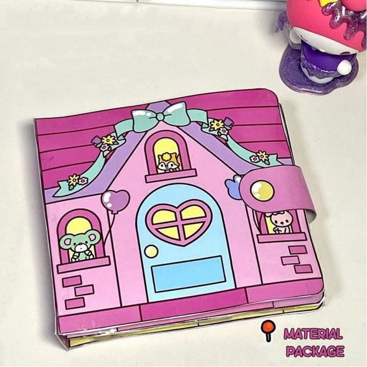 Gift%20DIY%20Quiet%20Book%20Sanrio%20Kuromi%20Sticker%20Book%20Melody%20Hand-made%20Activity%20Busy%20Book%20Kids%20-%20Image%206