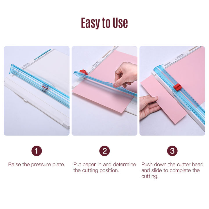 HXSJ%20Kw-Trio%202-In-1%20Desktop%20Paper%20Cutter%20Foldable%20Craft%20Paper%20Trimmer%2012.2%20Inch%20Cutting%20Length%20With%20Straight%20Edge%20Cutter%20Fold%20Line%20Function%20Scale%20Design%20Office%20Home%20Stationery%20For%20Paper%20Laminated%20Photos%20Pictures%20Cards%20Scrapbooking%20Tool%20-%20Image%204