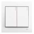 1 Way 2 Gang ACL Elegance , White Colour , Switch Brand-new, Module. 