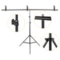 1.5 * 2m/ 5 * 7ft Green Backdrop Screen  Chromakey Background Photography Kit with Adjustable T-Shaped Background Stand 3pcs Backdrop Clamps. 