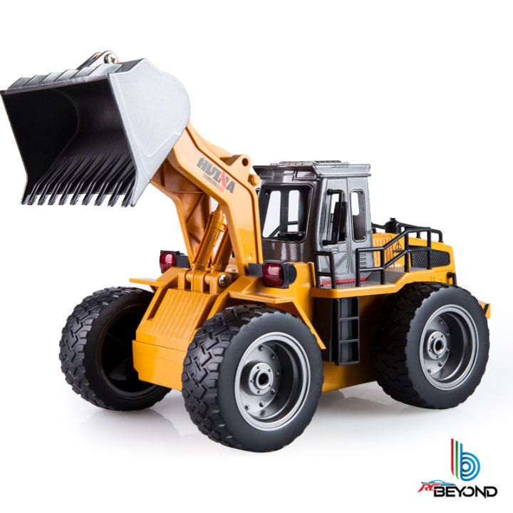 RC Car Bulldozer wheel loader 6 Channels HUINA 1520 Construction vehicle machine Heavy Equipment  Remote Control 1:18 Bulldozer Remote Control RC Cars Off-Road Vehicle Toy Hobby play outdoor