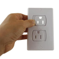 Self-Closing Socket Cover, White Safety Wall Electrical Socket, Matching Screws, for Baby Protection.. 