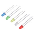LED Emitting Diode Oxygen Resin Stainless Steel Bright Color 0.12in LED Diode Set for Science Experiment. 