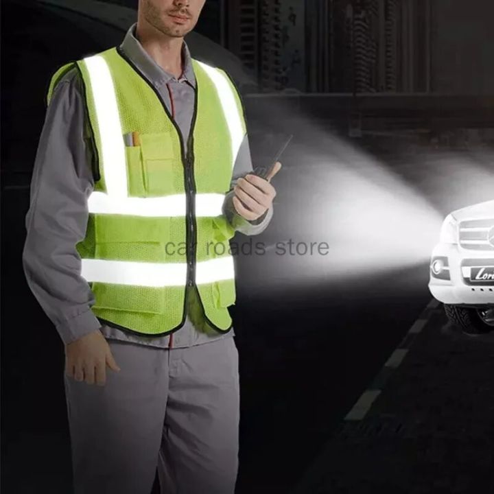 Reflective Safety Vest High Visibility Custom Logo XXXL Security ...