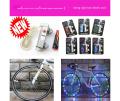 Green Coolplays 1Pc 2.2m 20-Green LED Strip Bicycle Light, Bike Wheel Night Riding Cycling Lamp. 
