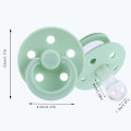 chibobaby Newborn Pacifier Baby Teether Happy Bite Silicone Children's Nipple Head Cartoon. 