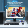 4 Port Vga Kvm Video Switch 1080p Usb2.0 Vga Splitter Mouse Keyboard Printer Switcher Box Adapter 2 In 1 Out Kvm Switch. 