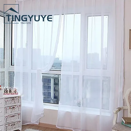 Lightweight%20Gauzy%20Valances%20Door%20Window%20Curtain%20Drape%20Sheer%20Home%20Wedding%20Decor%20-%20Image%203
