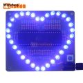 Wenefang Bargain price 【Shop the Latest Trends】51 Single-chip Heart-shaped Water DIY Kit LED RGB Love Glare Electronic Production DIY Send Program. 