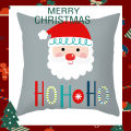 Pillow Slip Christmas Theme Pattern Hidden-Zipper Polyester Sofa Bench Cushion Cover Home Decor. 