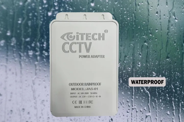 Outdoor Waterproof DC 12V 2.5A Power Supply For 110V-240V Input For POE CCTV Security Camera PTZ WiFi IP Camera