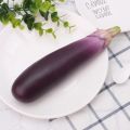 Kids Teaching Toy Foam Artificial Eggplants Lifelike Soft Eggplants Model Handicrafts Fake Vegetable Window Display Props. 