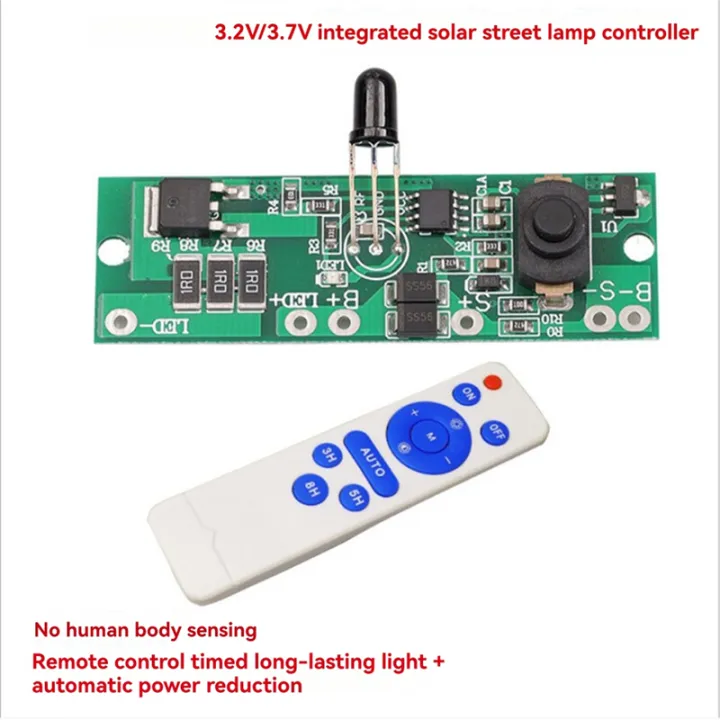 Solar Light Circuit Board with Remote Control Human Body Induction 3.2V ...