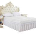 Elastic Polyester Bed Ruffle Skirt Easy Fit Spread Cover Valance Bedroom Home Comfortable Soft Breathable. 