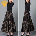 Elegant Women Maxi Skirt Vintage A-line Maxi Skirt with Pockets for Elegant Party Commute High Waist Colorblock Design Fashion Women Plaid Skirt. 