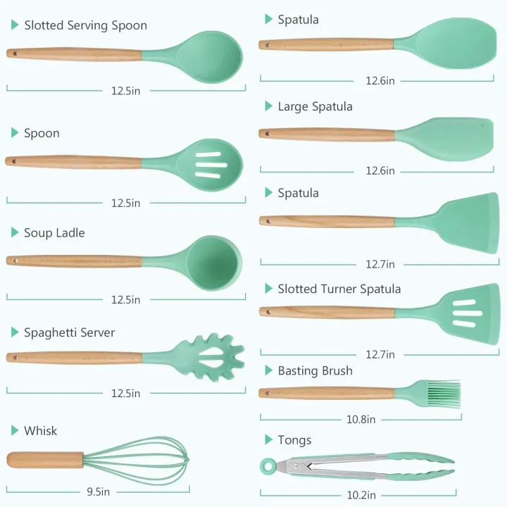 12%20Pcs%20Silicone%20Cooking%20Utensils%20Kitchen%20Utensil%20Set%20-%20Heat%20Resistant%20Non-Toxic%20BPA%20Free%20Spatula%20Set%20with%20Turner%20Tongs,Spoon,Brush,Whisk-Wooden%20Handles%20Kitchen%20Gadgets%20Tools%20Set%20for%20Nonstick%20Cookware%20-%20Image%207