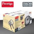 3 Litre Prestige Svachh induction Base Pressure Cooker with Hard Anodized Body (Black) Deep Lid. 