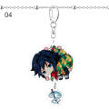 Keyring Japanese Anime Design Decorative Acrylic Demon Slayer Key Chain for Key. 