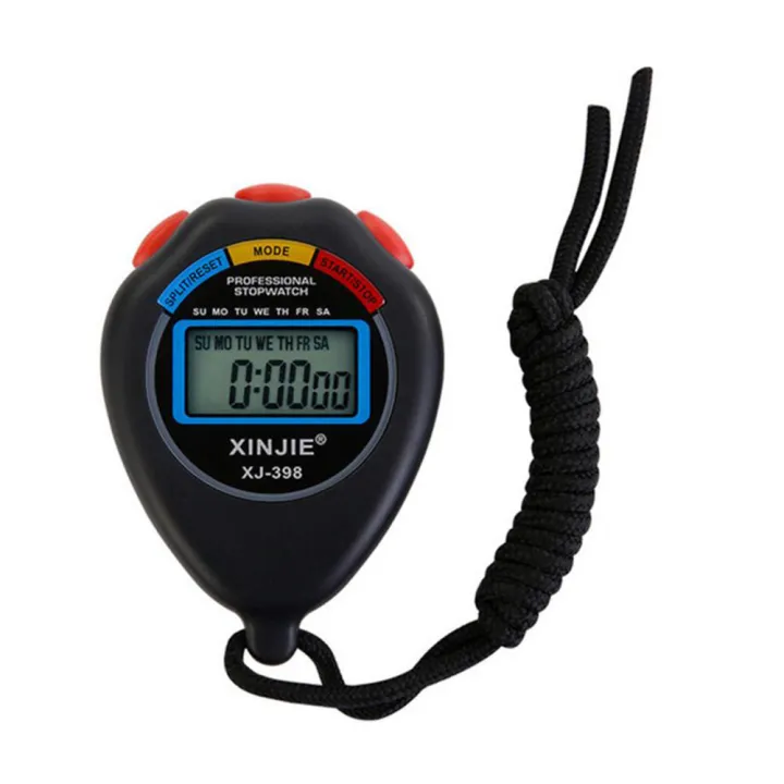 Hand Watch Digital Timer Portable Handheld Waterproof Digital Lcd Swatch Chronograph High ...